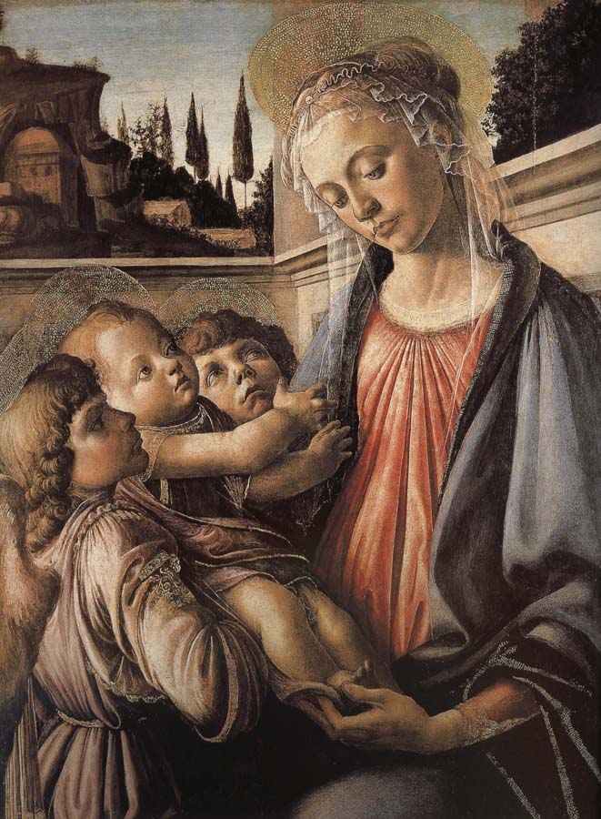 Sandro Botticelli Our Lady of Angels with the two sub